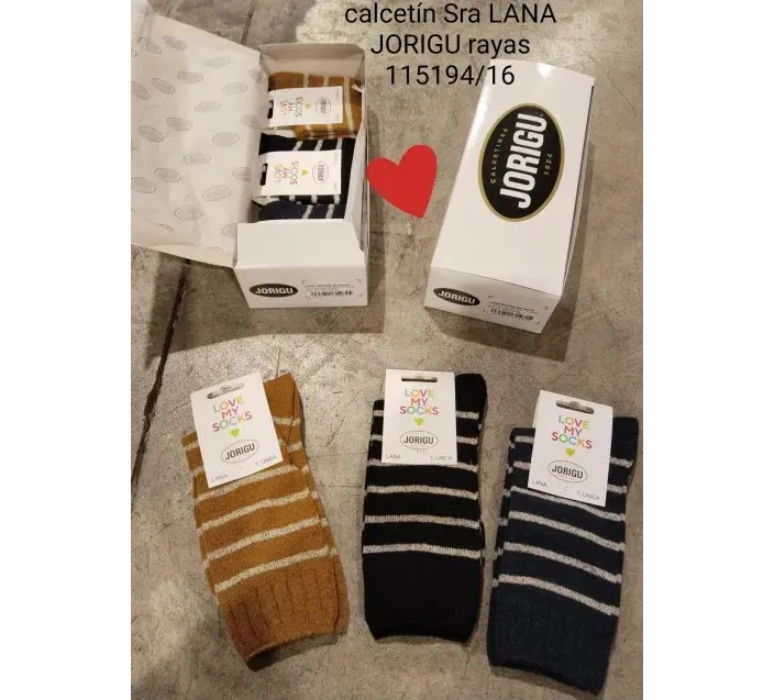 Calcetines Lana Sra Rayas Antipress Calcetines Lana Sra Rayas Antipress