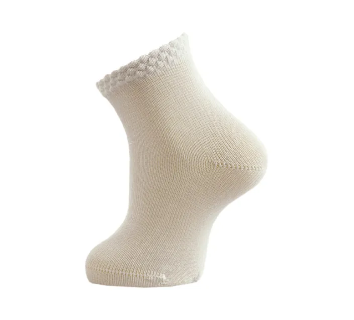 Calcetin Algodon Liso Puño Kuki