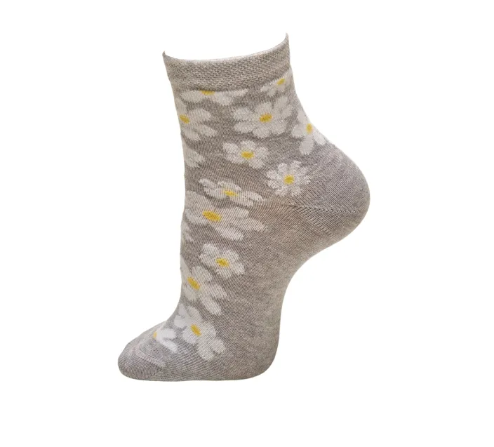 Calcetin Infantil Algodon Tobillero Margaritas Calcetin Infantil Algodon Tobillero Margaritas