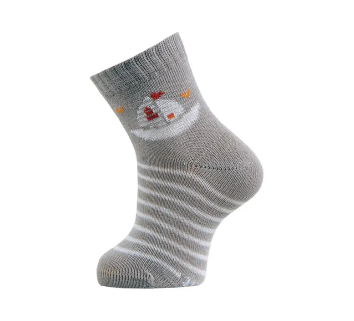 Calcetin Infantil Fantasia Rayado Barco