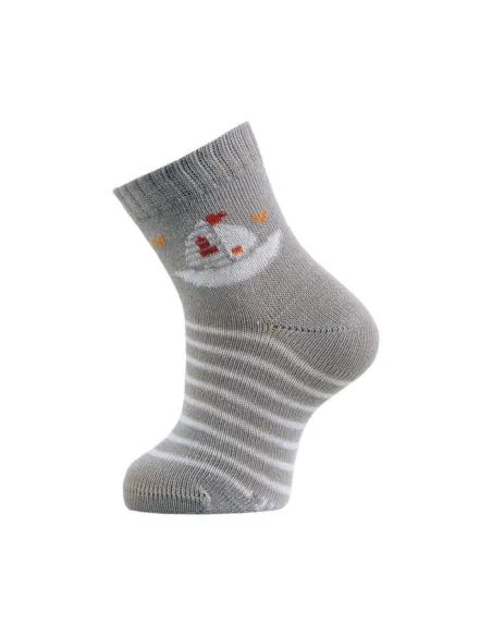 Calcetin Infantil Fantasia Rayado Barco