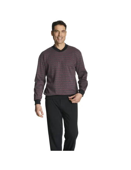 Pijama Cro M/Larga Cinturilla Puño Greca