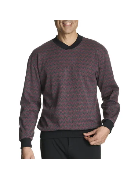 Pijama Cro M/Larga Cinturilla Puño Greca