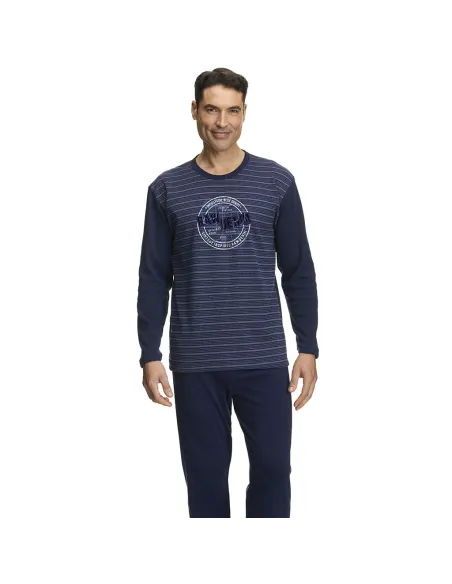 Pijama Cro M/Larga Redondo Estampado