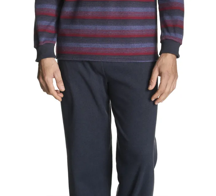 Pijama Cro M/Larga Pico Rayas