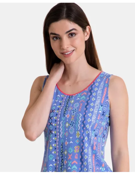 Pijama Sra Tirantes/Corto Est.Azteca