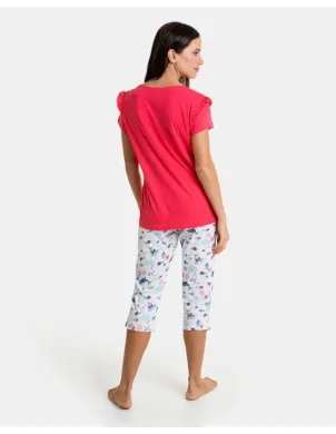 Pijama Sra M/C Pirata Magenta, Pant.Estam 2