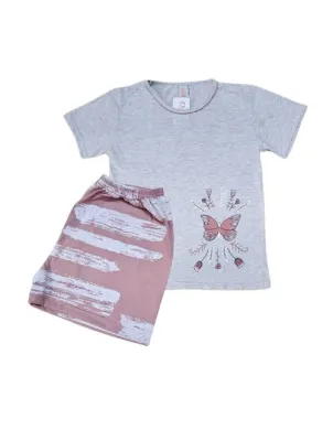 Pijama Sra M/Corta Mariposa