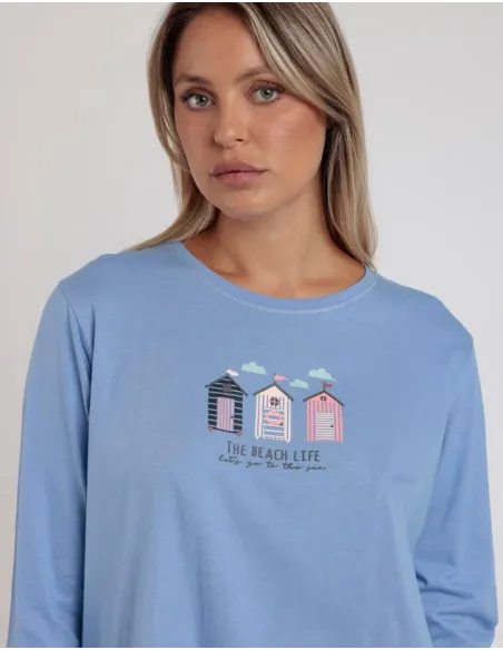 Pijama Sra M/L Admas Beach Life