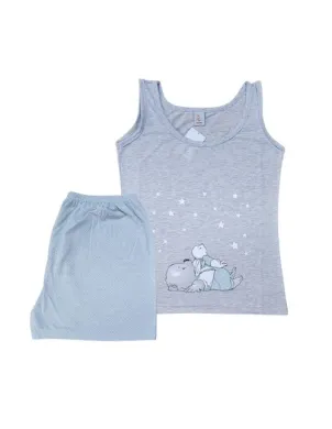 Pijama Sra Tirante Ancho Oso Estrella