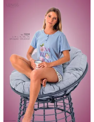 Pijama Sra Manga Corta Verano Frutas