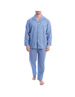 Pijama Cro M/L Popelin Rayas Algodon 100%