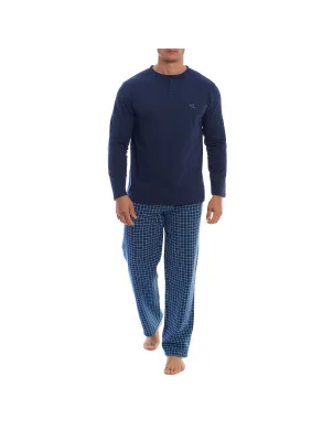 Pijama Cro M/L Camiseta Punto Pant Cuadros