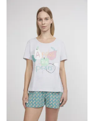 Pijama Sra M/C Apples