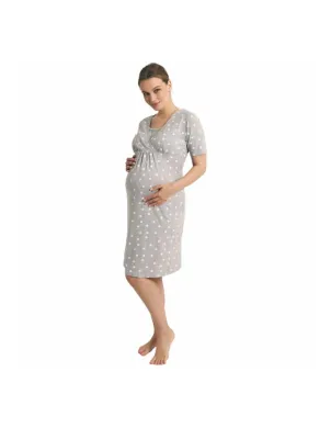 Camisola Maternal Manga Corta Margaritas