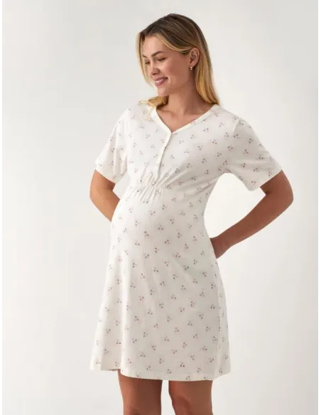 Camisola Sra Maternal M/C Estrellas