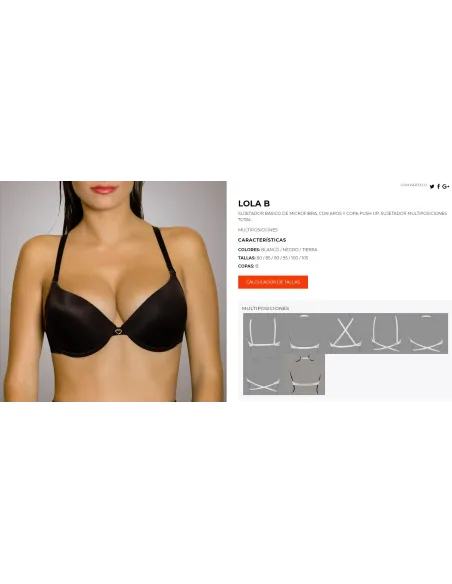 Sujetador Sra "Lola" Multiposiciones