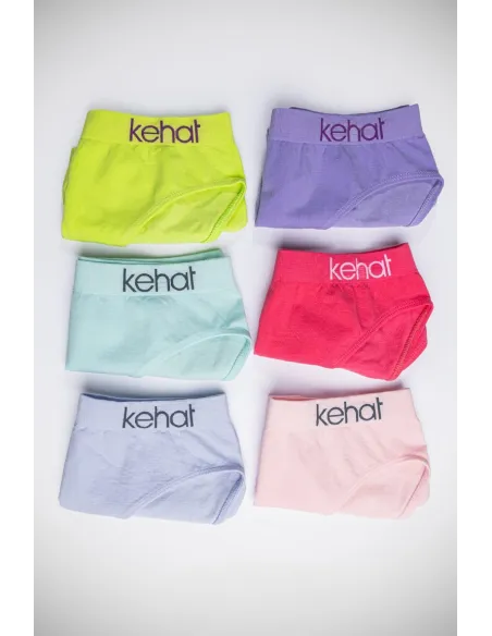 Pack 2 Bragas Niña Liso Cotton S/C