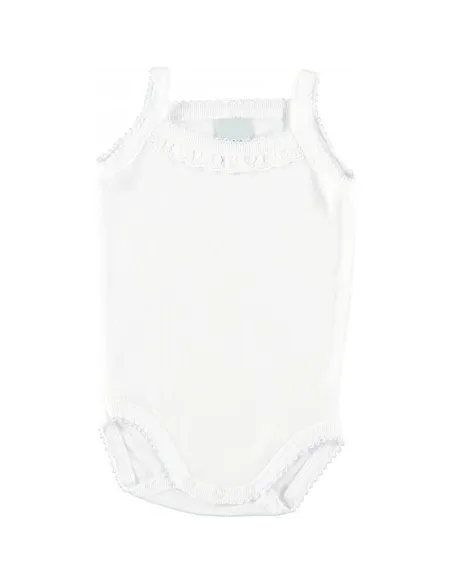 Body Infantil Tirante Fino Tira Bordada