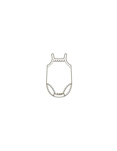 Body Infantil Tirante Fino Tira Bordada