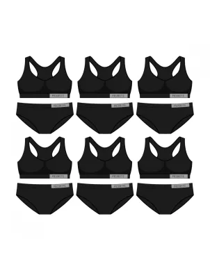 Conjunto Niña Top Deportivo Algodon