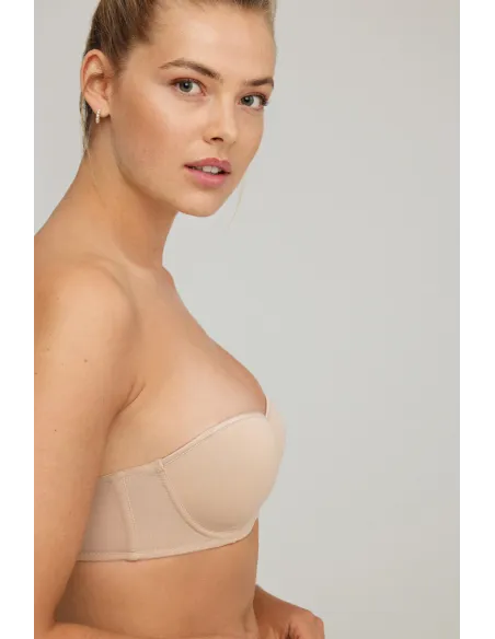 Sujetador Natalia Con Relleno Y Aros, Escote Copa C