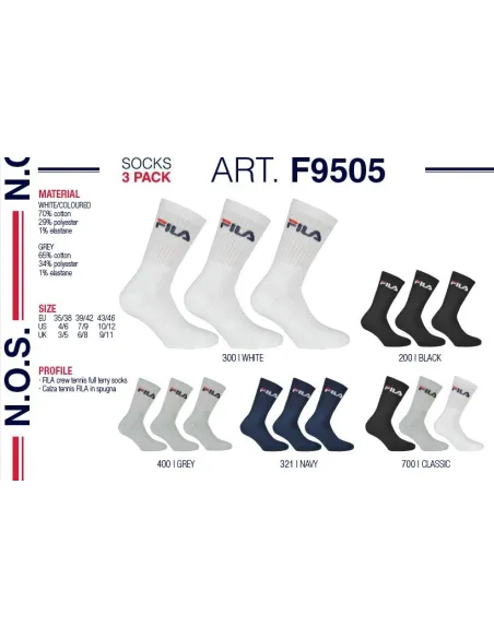 Pack 3 Calcetines Fila