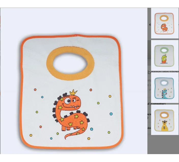 Babero Cuello Estamp Plastico