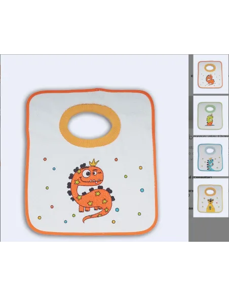 Babero Cuello Estamp Plastico