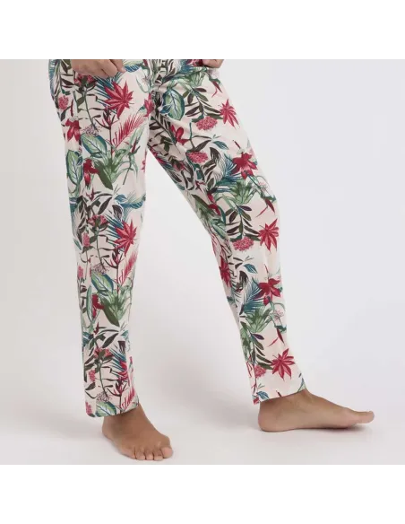 Pijama Sra M/C P/Largo Tropical Spirit