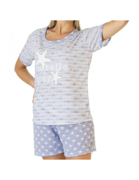 Pijama Sra M/C Modelo 4030 Estrellas
