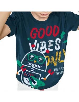 Pijama Niño M/C P/C Good Vibes 2