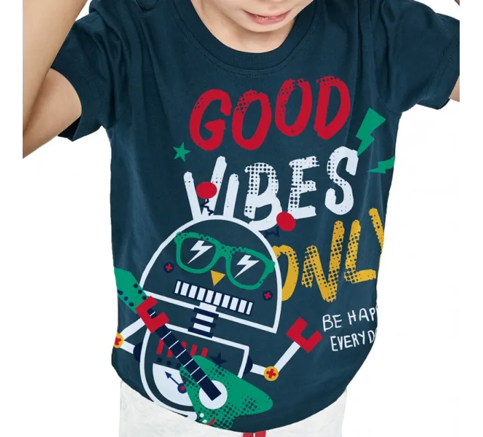 Pijama Niño M/C P/C Good Vibes