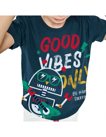 Pijama Niño M/C P/C Good Vibes