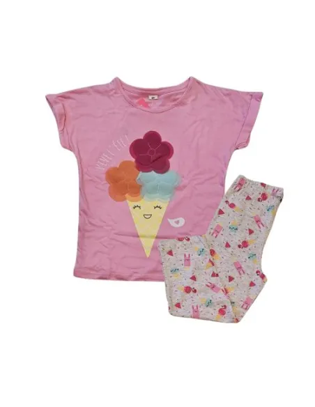 Pijama Niña M/C Pant Pirata Ice Cream