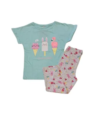 Pijama Niña M/C Pant Pirata Ice Cream 2