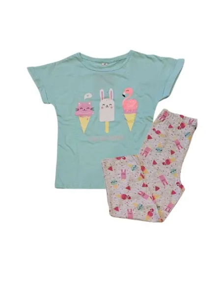 Pijama Niña M/C Pant Pirata Ice Cream
