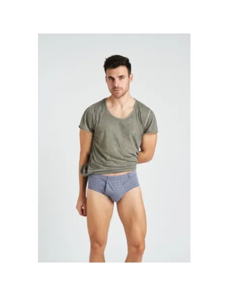 Pack 2 Slips Cro Algodon Estampado Abierto