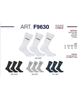 Pack 3 Calcetines Cro Fila Alto Fino