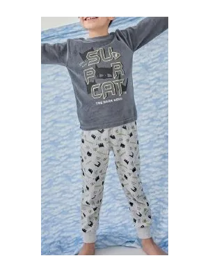 Pijama Niño M/L P/L Cat Tundosado