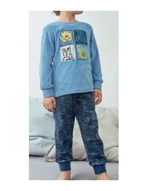 Pijama Niño M/L P/L Cool Tundosado
