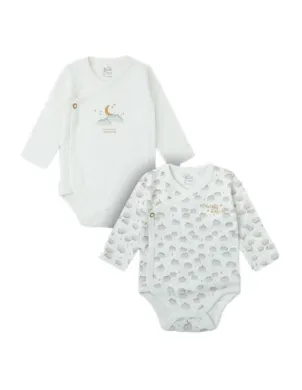 Pack 2 Bodies Bebe M/Larga Cruzado Recien N.