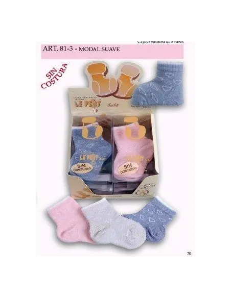 Calcetin R/N Algodon Rizo