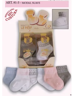 Calcetin R/N Algodon Rizo 2