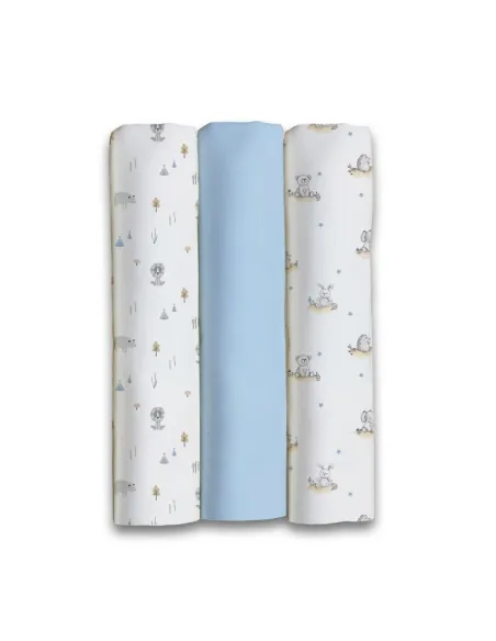 Pack 3 Gasas Fantasia Jungla 80x80