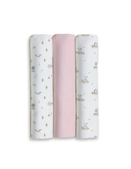 Pack 3 Gasas Fantasia Jungla 80x80