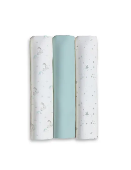 Pack 3 Gasas Fantasia Conejitos 80x80