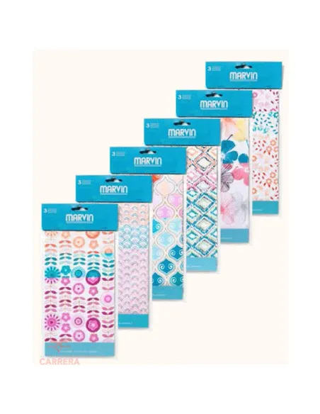 Pack 12 Pañuelos Sra Estampado Bali 30x30