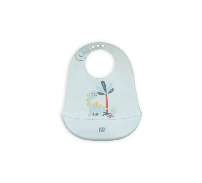 Babero Silicona Dino