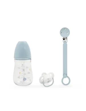 Set 3 Piezas: Biberon, Chupete+Chupetero 2